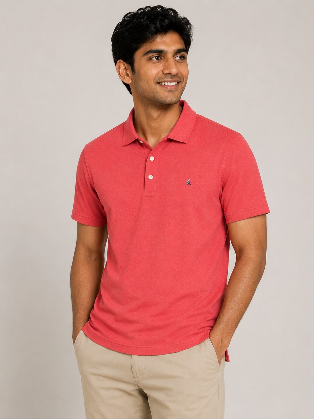 Tailor Vintage Coral Red Men's Polo